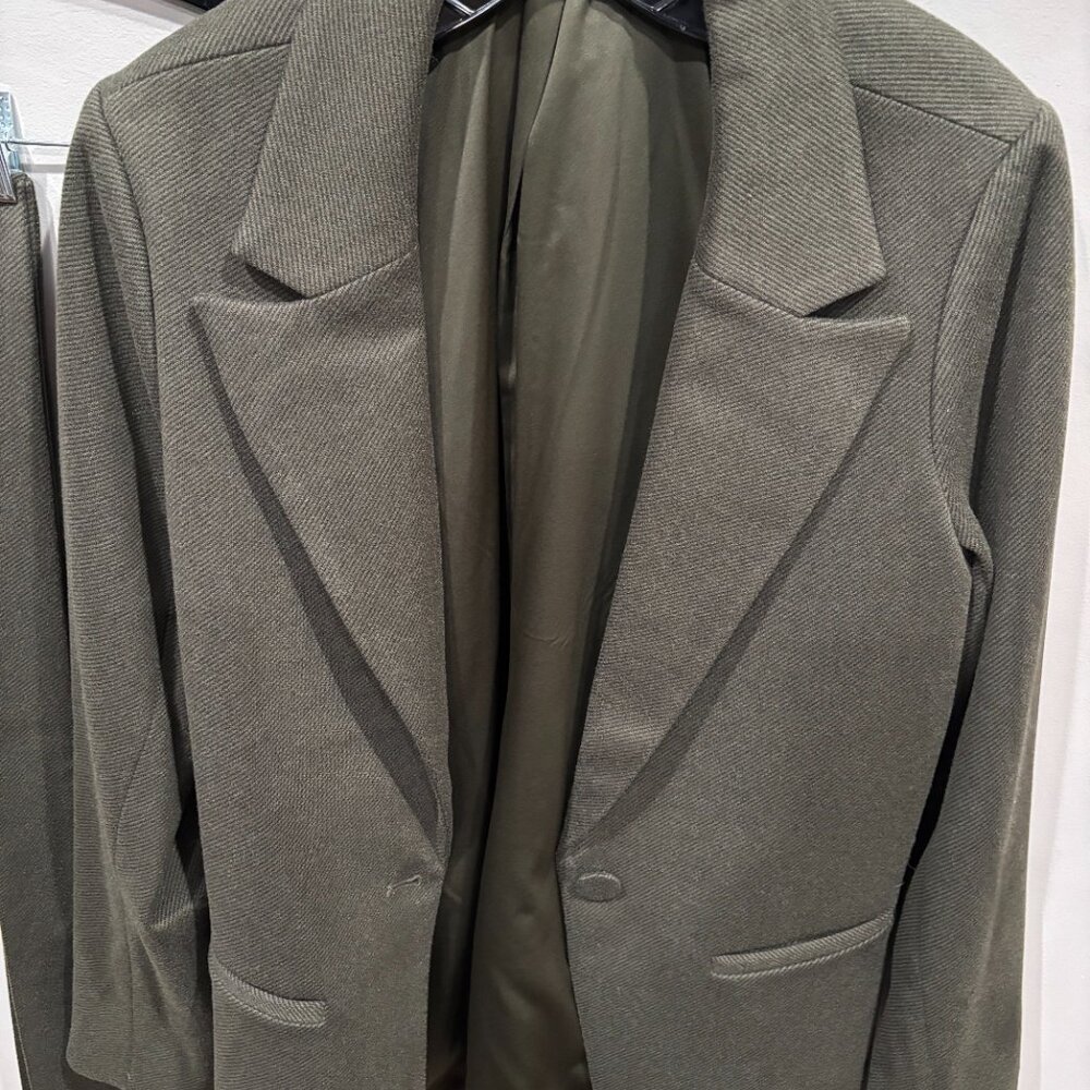 Good American Women Belted Structured Blazer SZ 3/4 L/XL - Picture 6 of 16